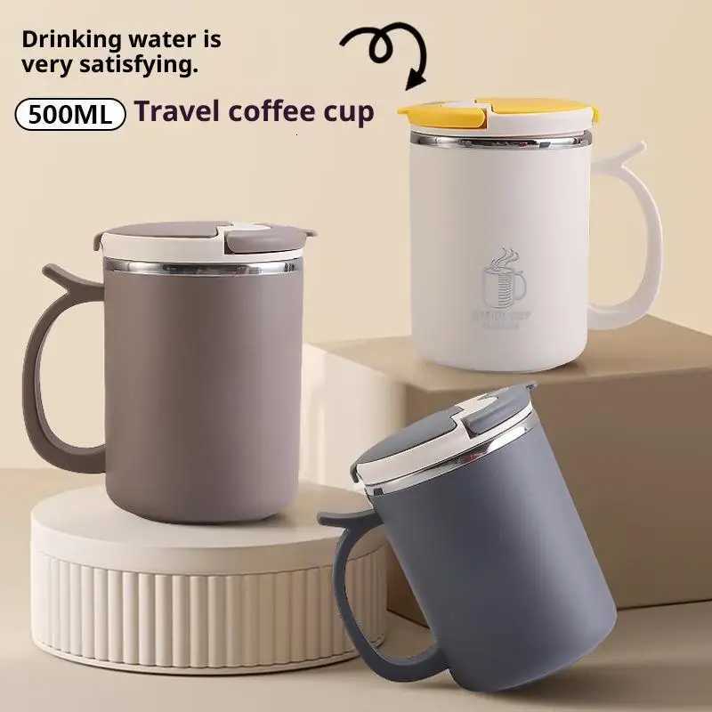 Hot Water Drinks Cup Leak Proof Tumbler Double Wall Thermal Coffee Mug Stainless Steel Cold And Y251125