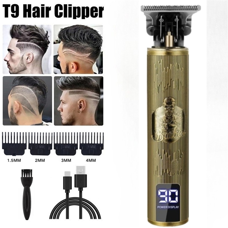 Portable Shaver Barber Cordless Electric Cutting Machine USB Fast Charging Trimmer Vintage Hair Clipper For Hairdresse 251124 C260312