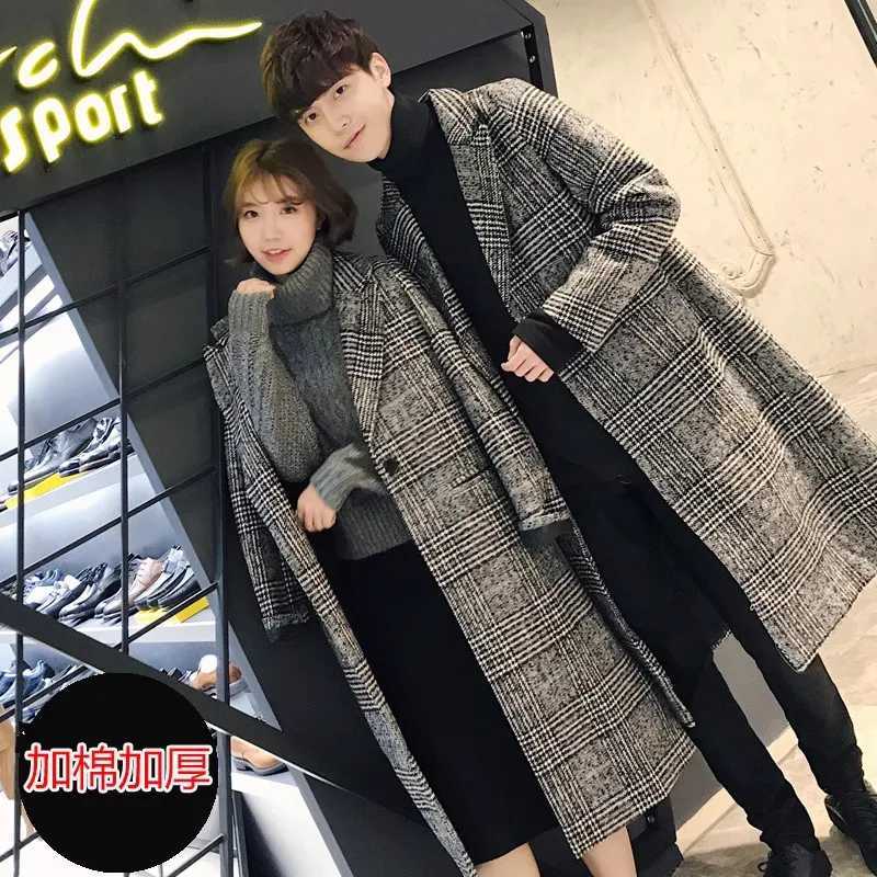 Couple outfits Winter quilted caot unisex Lightw Luxurious Working Cold Proof Overcoat Mens Mid Length Warm Woolen TrenchT251125