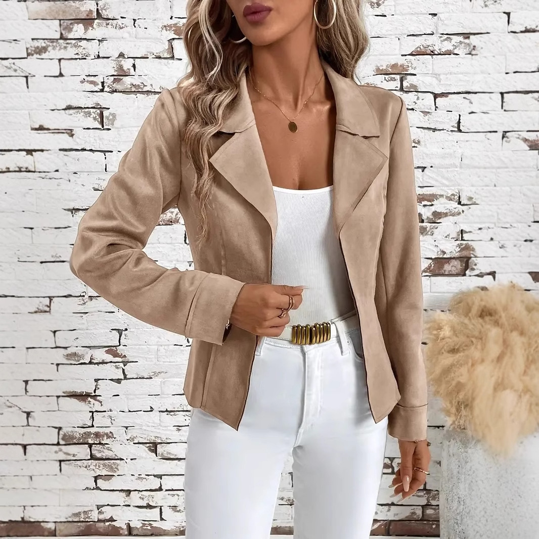 2024 autumn and winter temperament slim fit and slimming womens jacket cardigan jacket for women