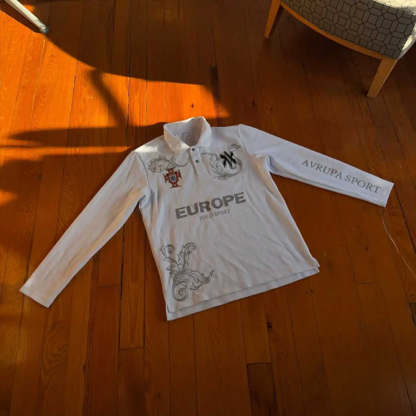 Fashion Y2k Polo Shirt Casual Loose Pattern Embroidery Long Sleeve T Shirts Street Sweatshirt Mens Baseball Clothing Lapel Golf Jersey Y251125
