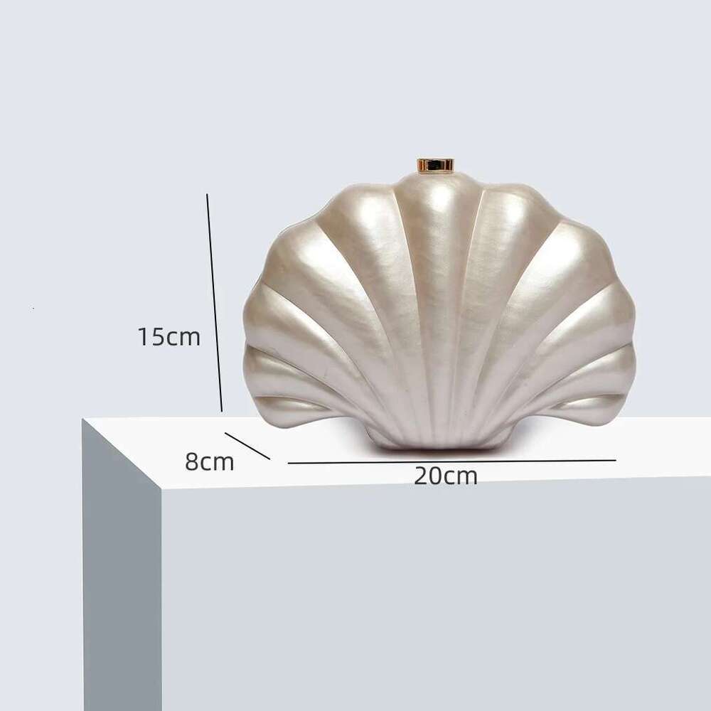 Designer Bag 2025 New Shell Natural Personalized Multi-Color Clutch Chain Women's Evening Box Easiest For Match Shoulder Crossbody Handheld Small