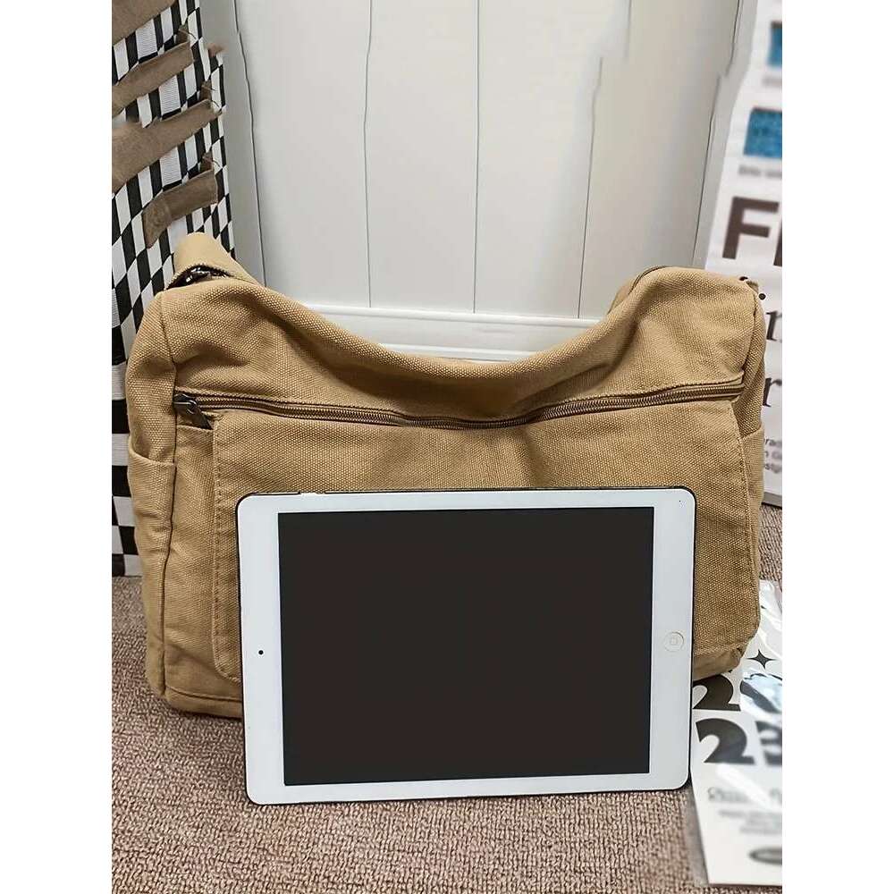 Designer Bag 4-Color Large Capacity Canvas Crossbody Hobo Bag - Durable, Adjustable, Trendy Sling