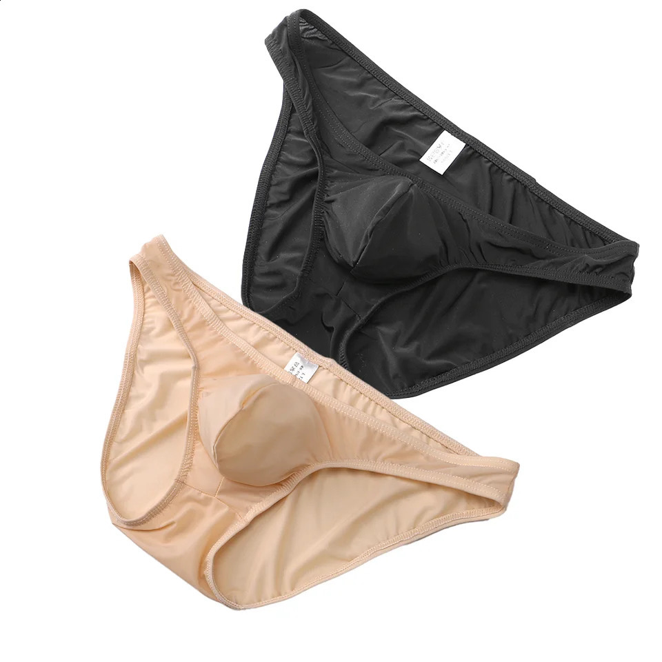2 mens fashionable dresses bikini swimsuit ice silk relay breathable comfortable stretchable fast drying sexy thong underwear 250417