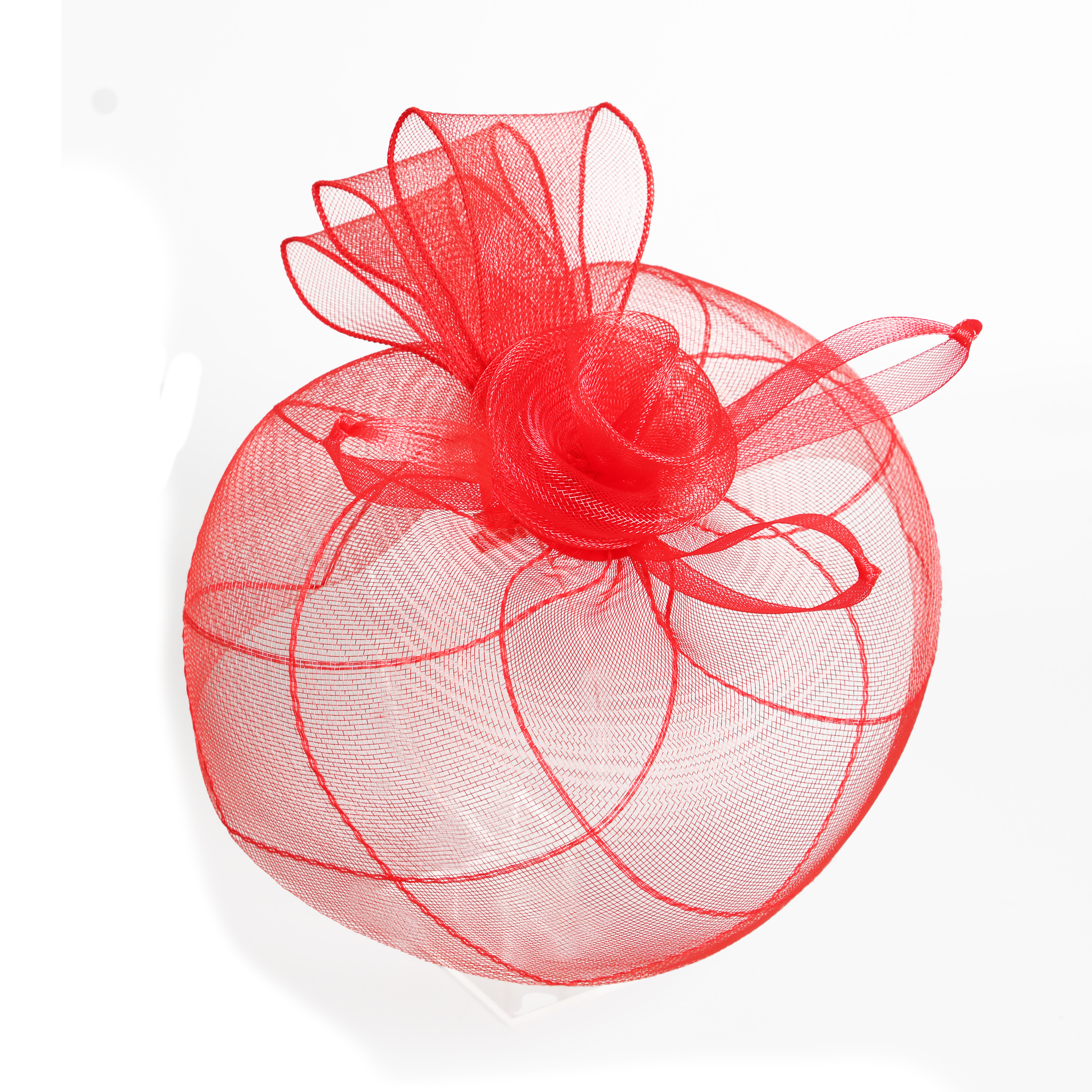 Fascinators Hat Flower Mesh Ribbons Feathers on a Headband and a Clip Tea Party Headwear for Girls and Women