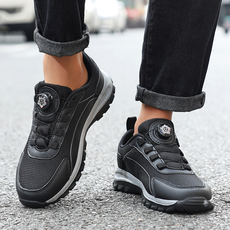 Rotating buckle, breathable mesh surface, fashionable and versatile, casual sports shoes