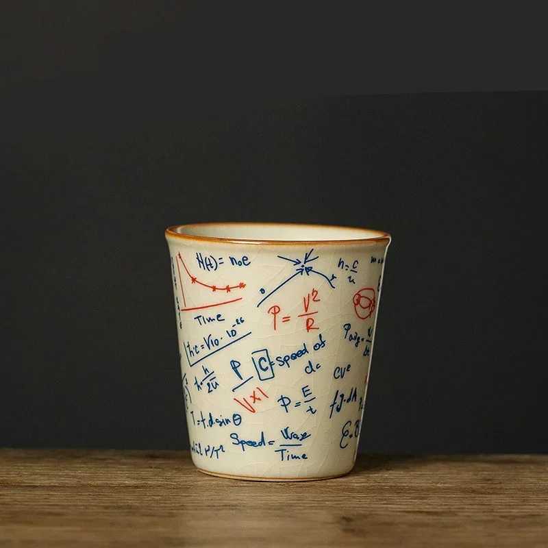 120ML Espresso Cup Mathematical Chemical Physical Formula Patterns Ceramic Tea Cup Porcelain Coffee Mug Drinkware Y251125