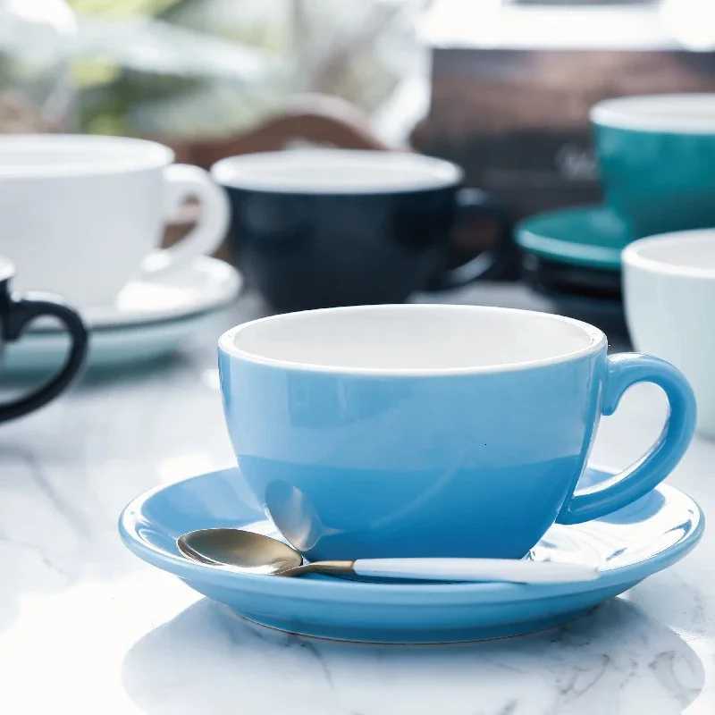 CHANSHOVA-Modern Simplicity Style Ceramic Coffee Cups Set Tea Cup and saucer China Porcelain Mugs 200ml H046 Y251125