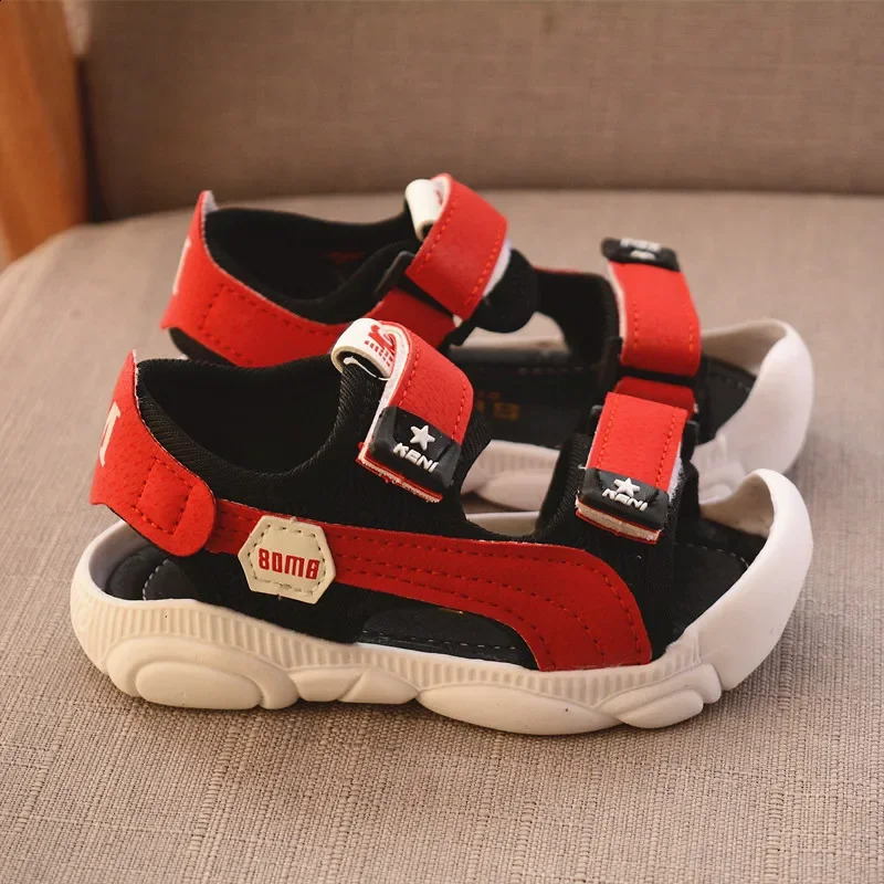 Summer Childrens Shoes Boys Soft soled Beach Shoes Mens Baby Head Shockproof Childrens Sandals Principard Summer Sandals 250424