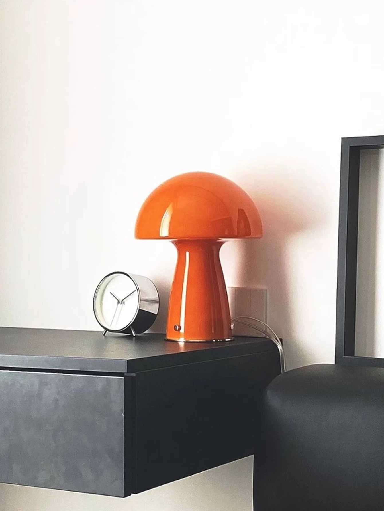 Nordic Orange/White Mushroom Lamp USB Table Lamp for desk bedroom bedside Coffee shop Mood light Room decoration itemsM251125