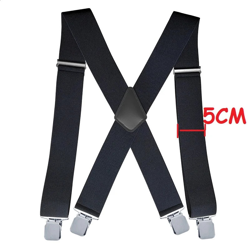 Pants Suspenders for Men Hangers Leather Pants Holder Suspenders Heavy Duty Men XBD02 250425