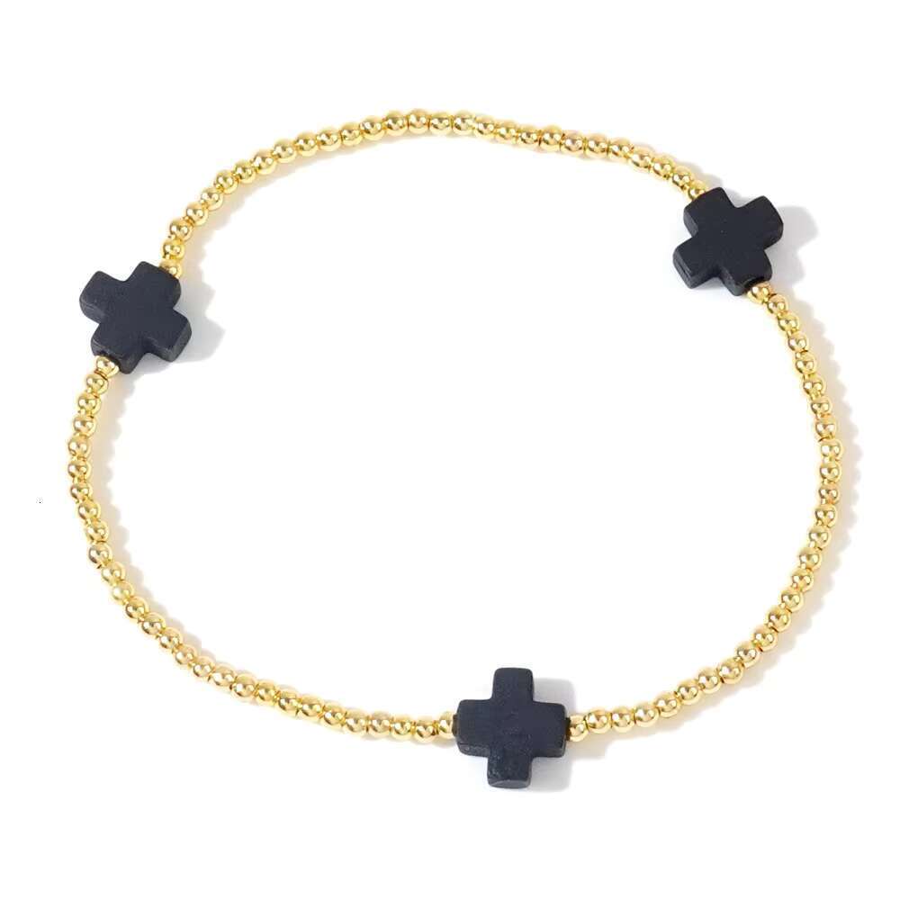 DHcollections Women's Fashion Boutique Jewelry Versatile 2mm Metal Copper Bead Personalized Gold-plated Brass Bracelet