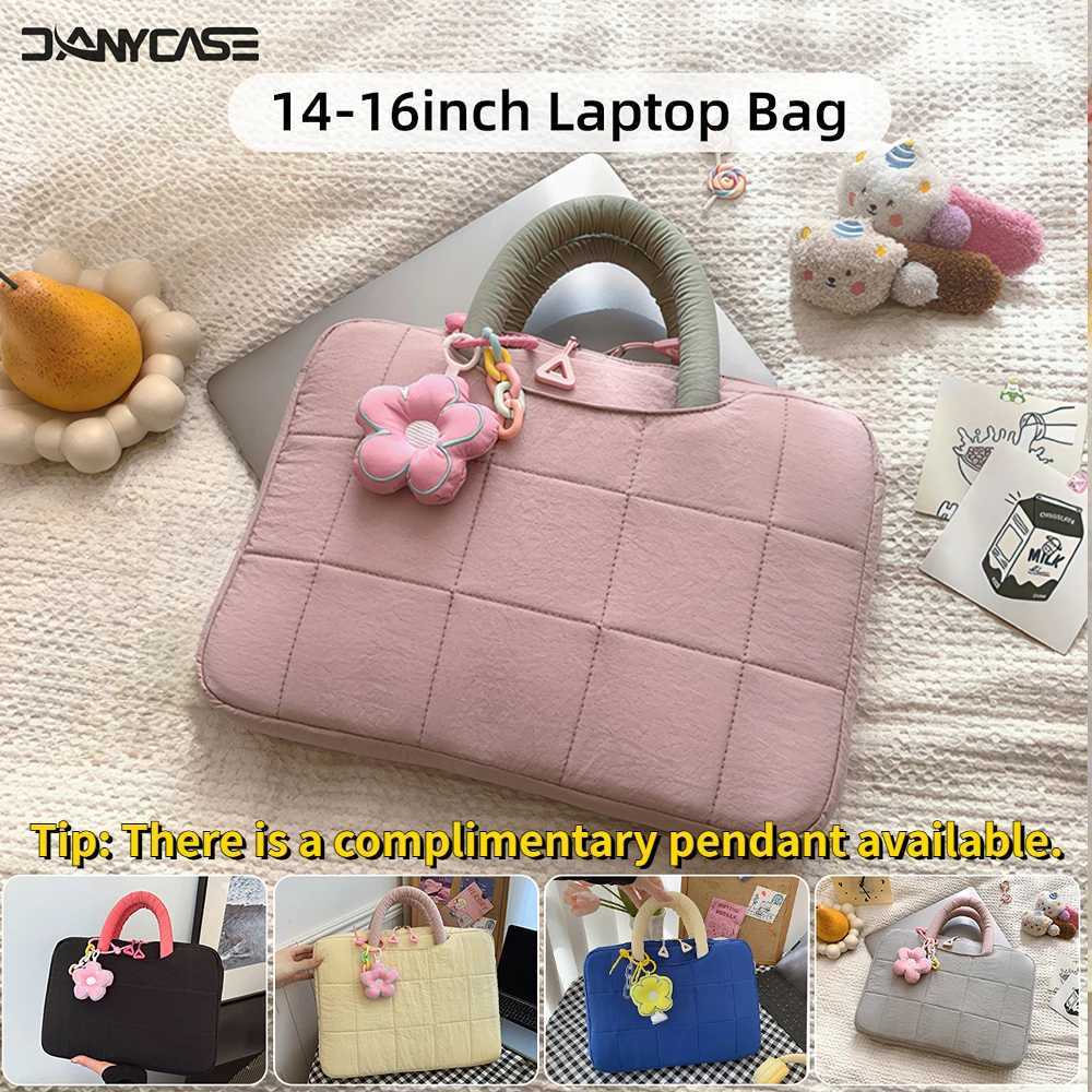 New Lightweight Puffy Laptop Sleeve 14in 16in Commuter Laptop Briefcase Notebook Sleeve Notebook Case Portable Handbag for WomenT251125