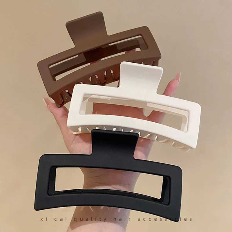1 piece of oversized 13cm hair size shark clip square clip back of head clip headband disc-shaped hair hair clip femaleT250425