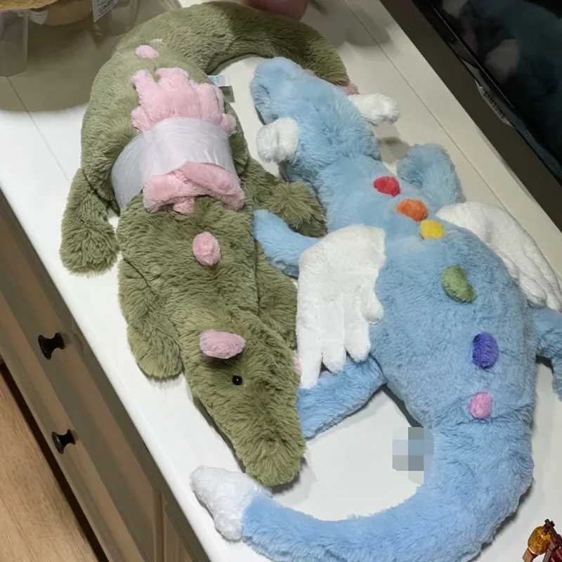 Stuffed toy 50/88cm matcha ry dragon baby crib low cat dog plush toy pet holiday gift Y250425