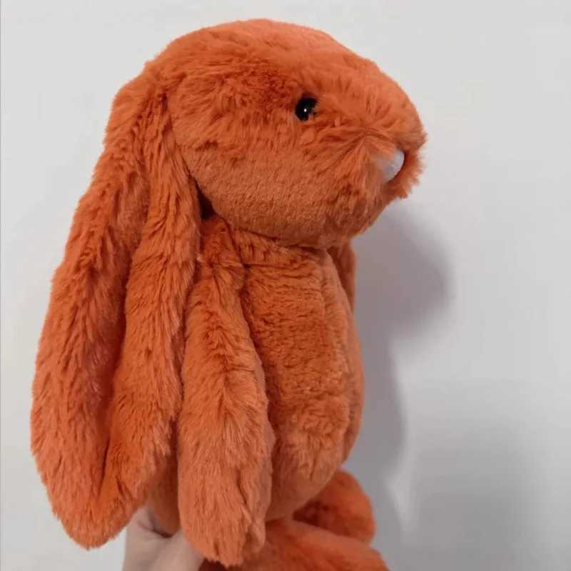 Stuffed 36cm Classic Shy Bonnie Rabbit Orange White Blue Grey Plush Doll Cat Dog Interactive Toy Pet Gift Y250425 Y260128