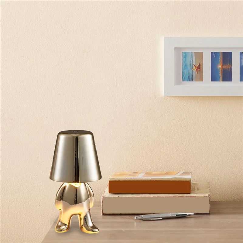 ABLN-Touch Adjustable Switch Night Light LED Night Light Bedroom Desktop Decorative Reading Lamp GoldM251125