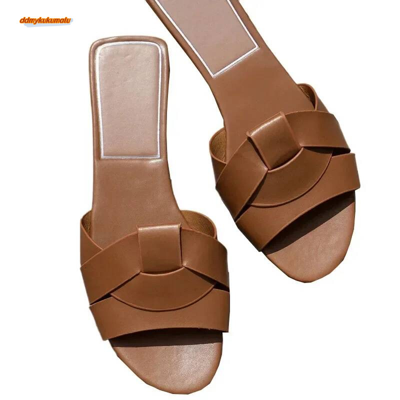 New Summer Designer Solid Color Fashion Zapatos De Mujer Women'S Slippers Women Shoes ddmykukumalu