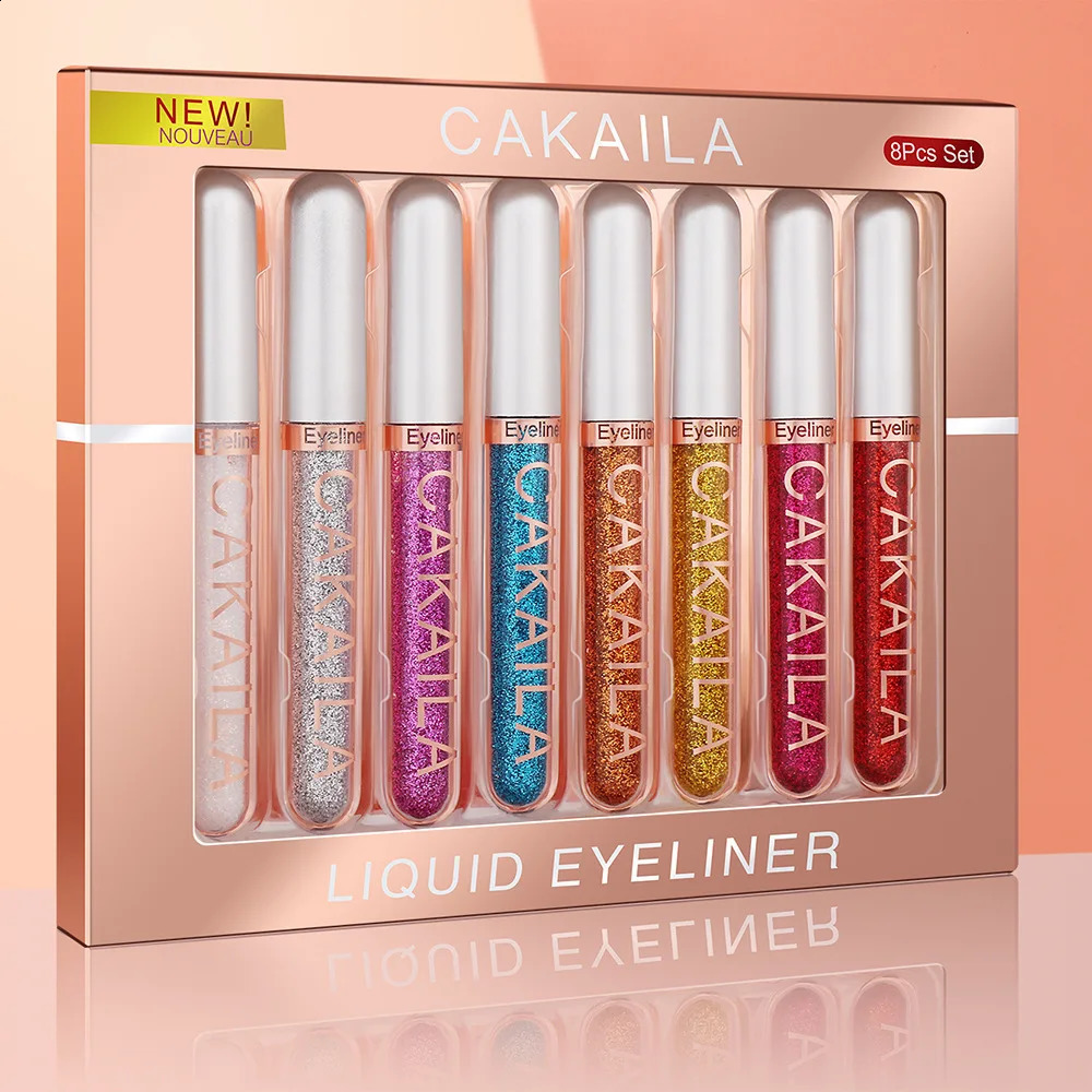 8color matte liquid eyeliner suit neon color pigment durable rust proof and waterproof suitable for women 250418