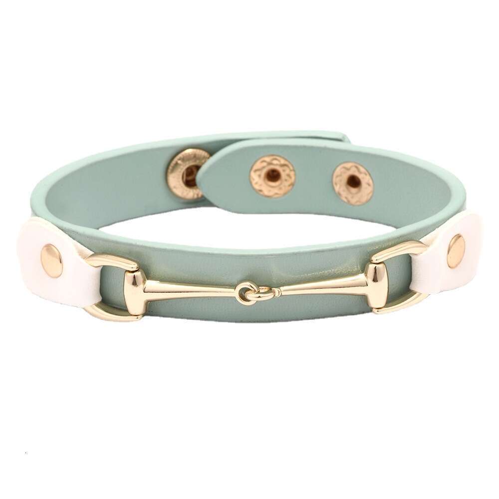 Temu alloy bracelet is fashionable minimalist. Bracelet can be adjusted with a horseshoe buckle, making it versatile and luxurious for women