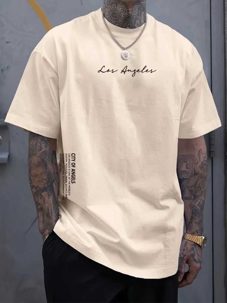 Summer daily casual mens short sleeved top outdoor sports mens T-shirt street fashion T-shirt 3D letter printed mens top W250425