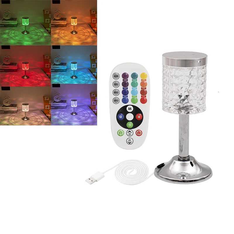 Mini New Diamond Atmosphere Desk Lamp USB Plug Decorative Desk Lamp Bedroom Crystal Kids Gift Night LightM251125