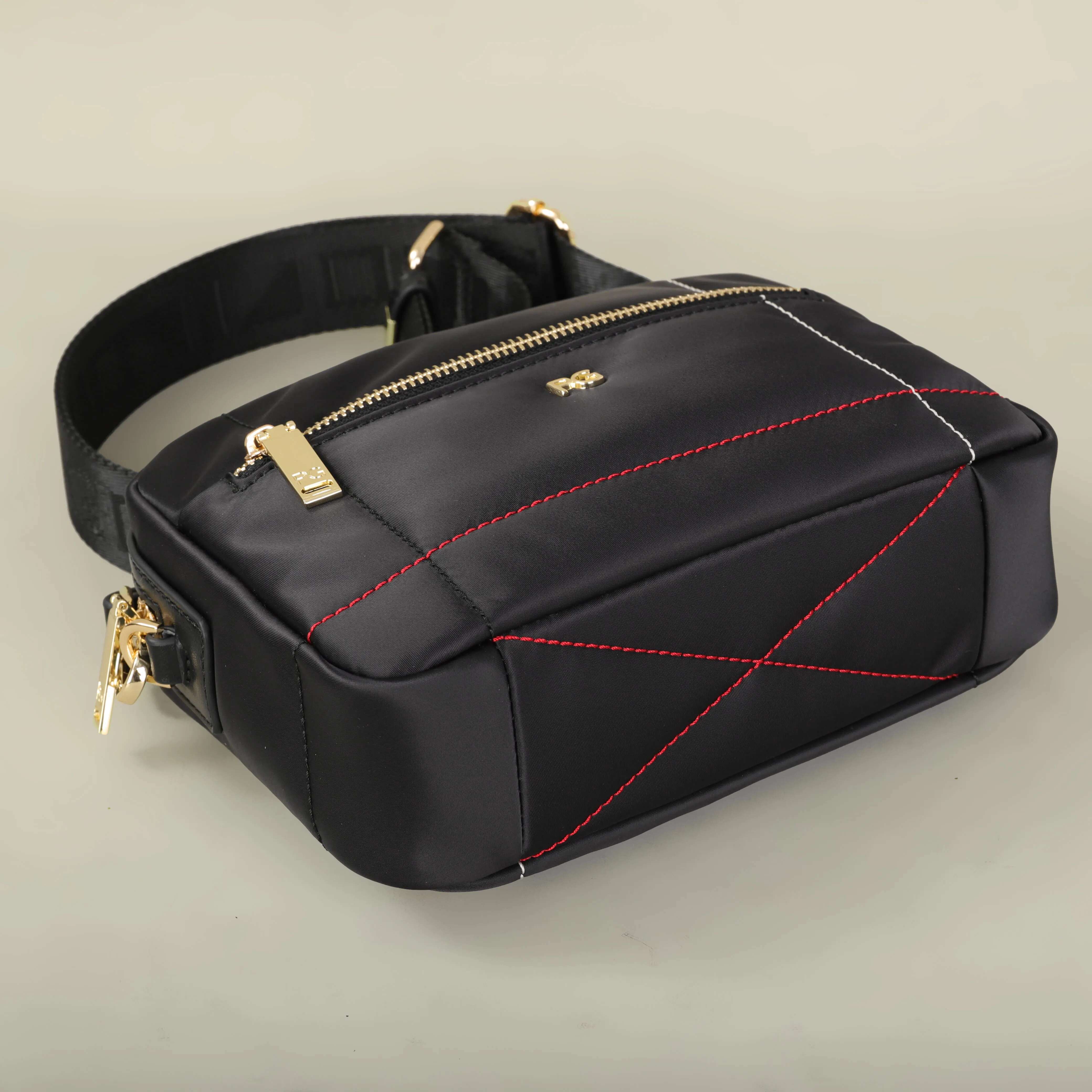 PG Nylon Fabric Multi-Functional Waterproof Folding New Design Fashion Square Crossbody Bag