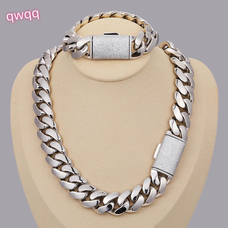 Hip Hop Jewelry Mens 18K Gold 925 Sterling Silver VVS Moissanite Diamond Iced Out Buckle Heavy Plain Cuban Link Chain Necklace