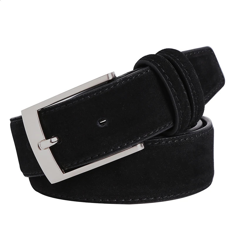 Sude Belts mens and womens solid color jeans buckle luxurious high-quality classic leather Sude Belts 250423