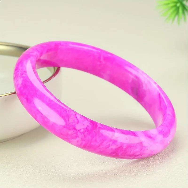 Stylish Ethnic Style Cherry Blossom Powder Bracelet Holiday Gift 250424