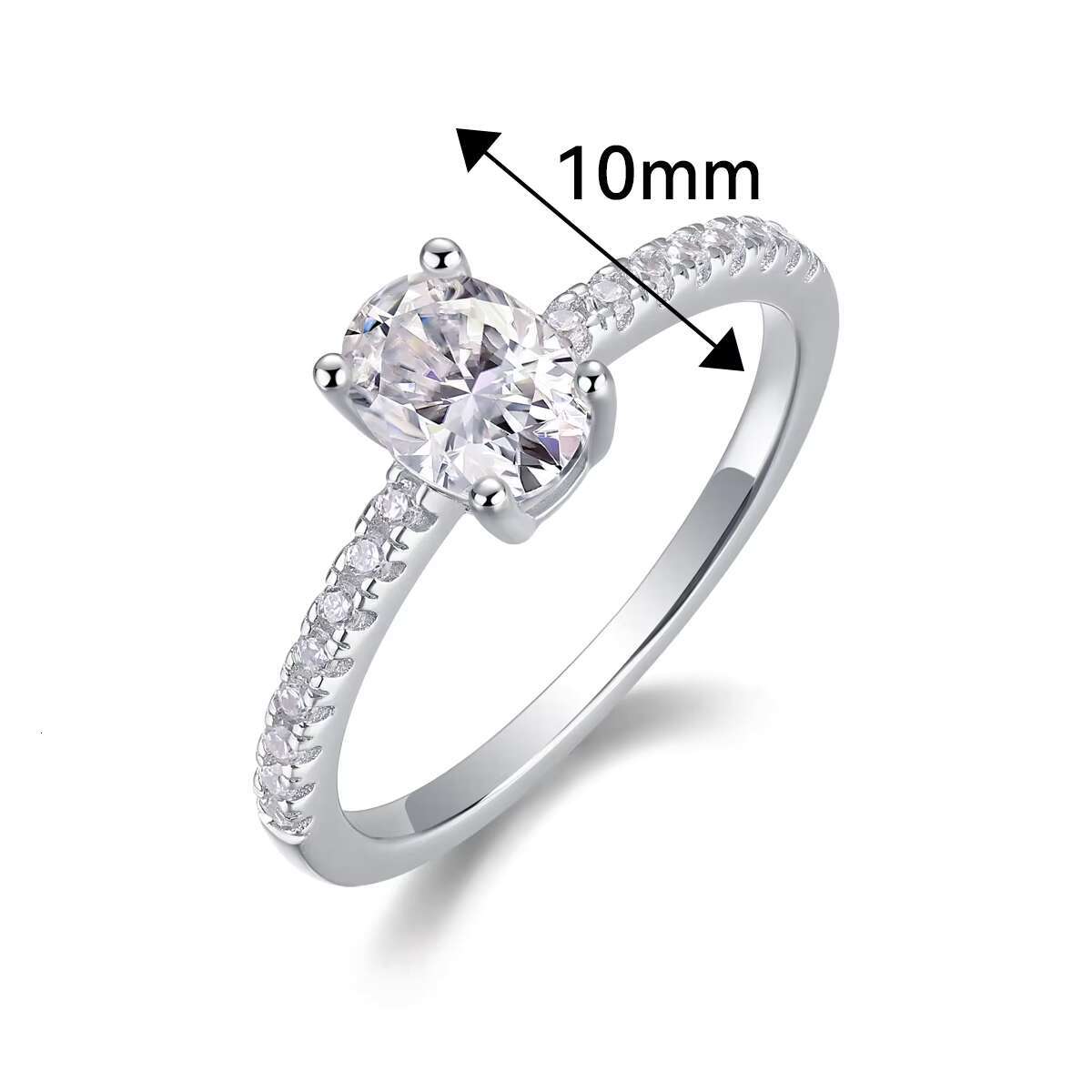 VANFI Stylish Moissanite Wedding Ring 925 Sterling Silver for Bridal Occasions Fashionable Vaniti Jewelry