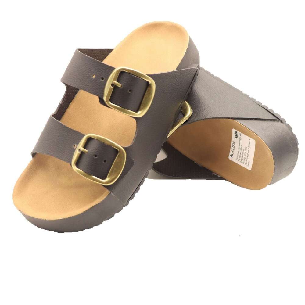 Same thick soled height increasing slippers, women's sandals, casual outings, beach shoes, slippers for outdoor wear