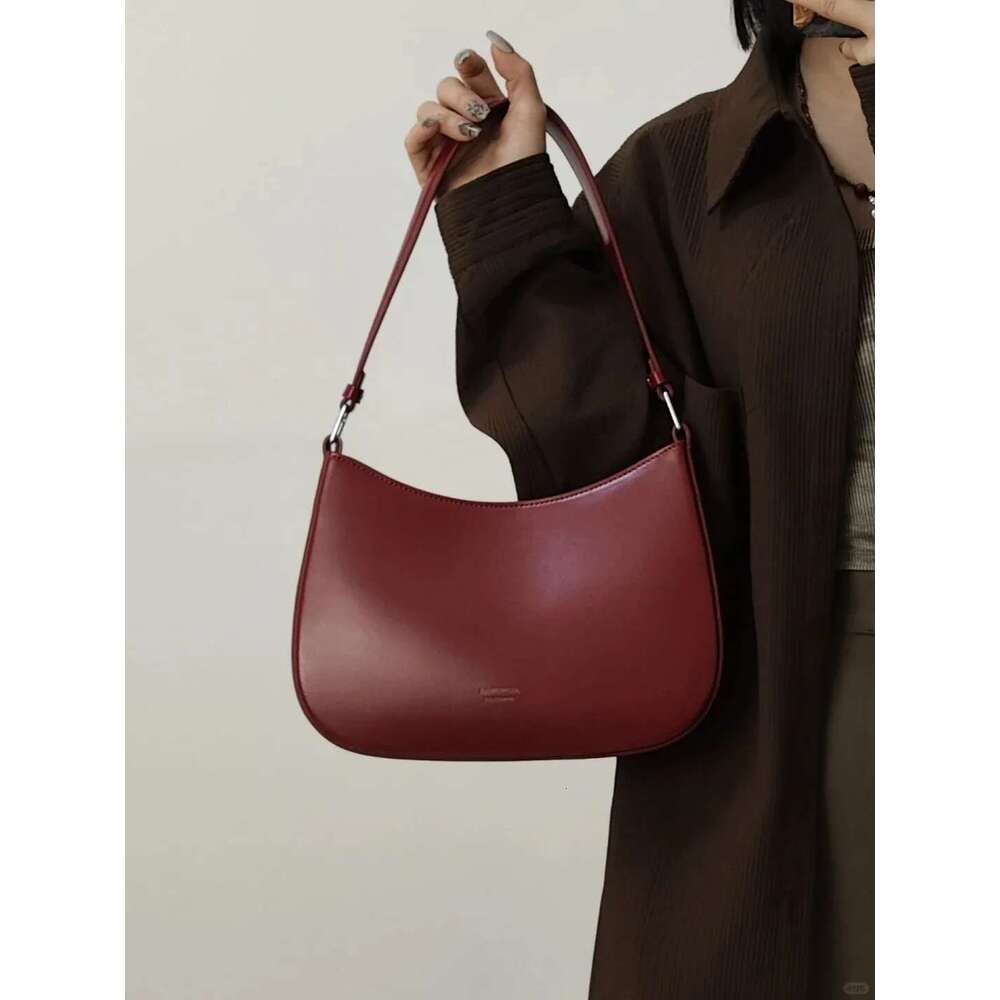 2025 New Baguette Bag Red Shoulder Handbags Large Capacity PU Female Tote Fashion Crossbody Bags For Women