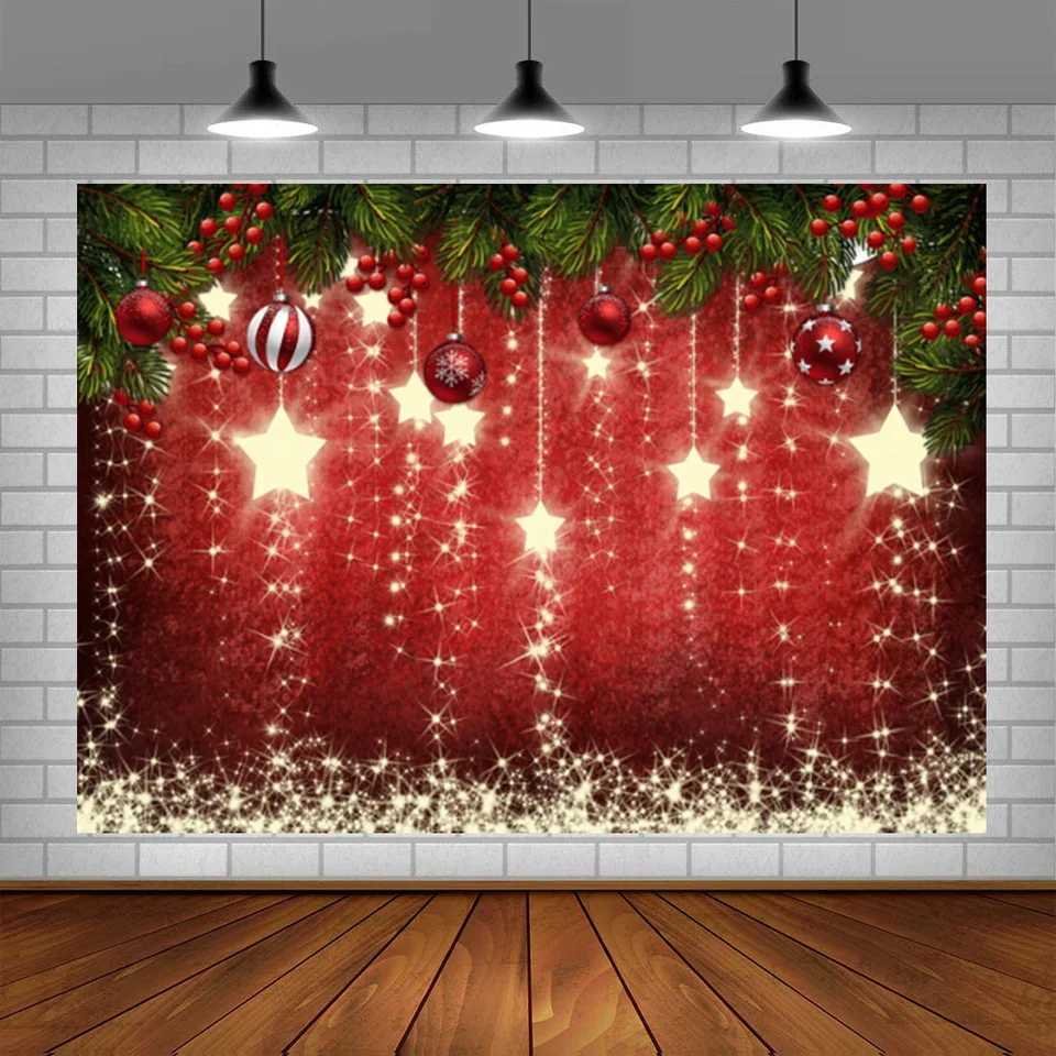 300X200CM Christmas Floral Backdrop for Photography Studio Props Vinyl Digital Photo Cloth Material for Christmas Wedding PartyM251125