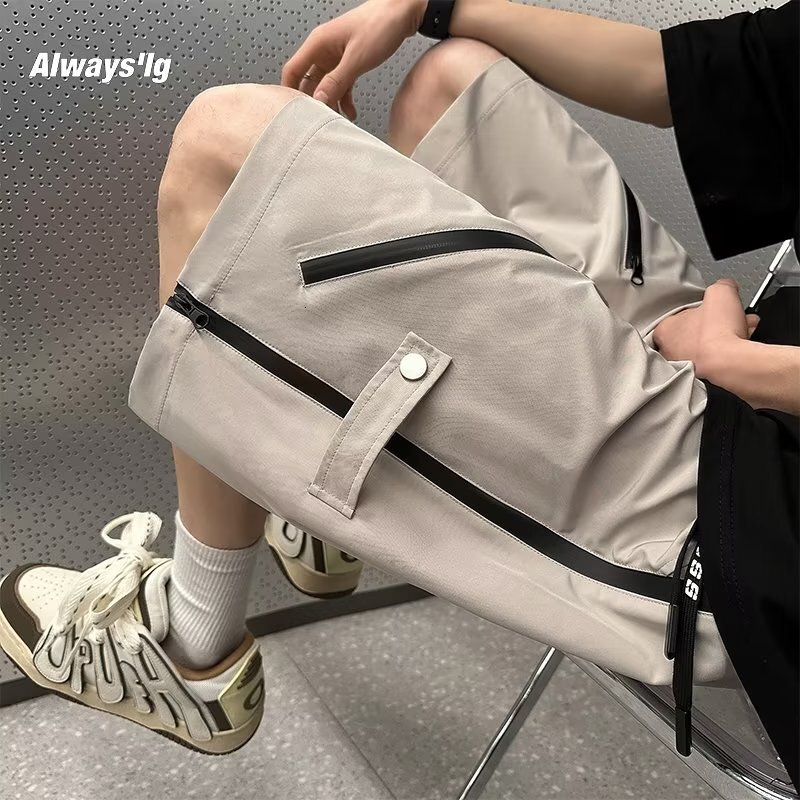 Shorts, casual loose men's straight leg shorts, 2025 summer new collection, youthful trend, Korean version, versatile, personalized and explosive