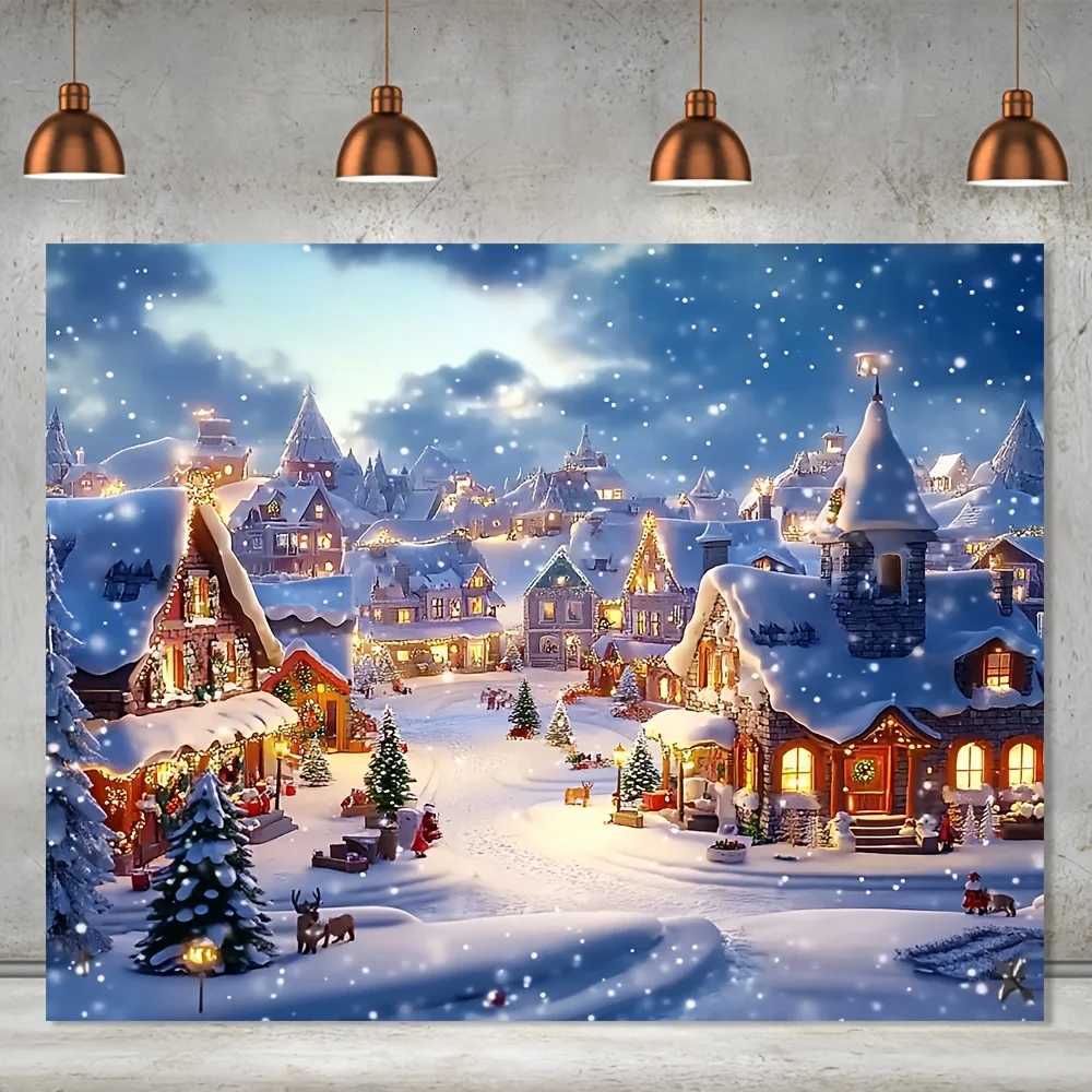 VIKAMA Christmas Tapestry Farmhouse Christmas Party Backdrop Suitable for Christmas Holiday Celebrations WeddingsM251125