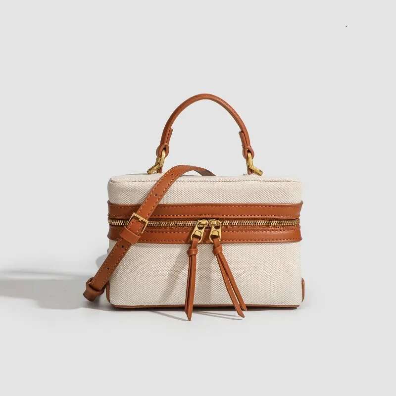 Fashion Box Women Handbags Designer Thick Canvas Shoulder Crossbody Bags Casual Spring And Summer Small Purses 2024 Bolso Mujer