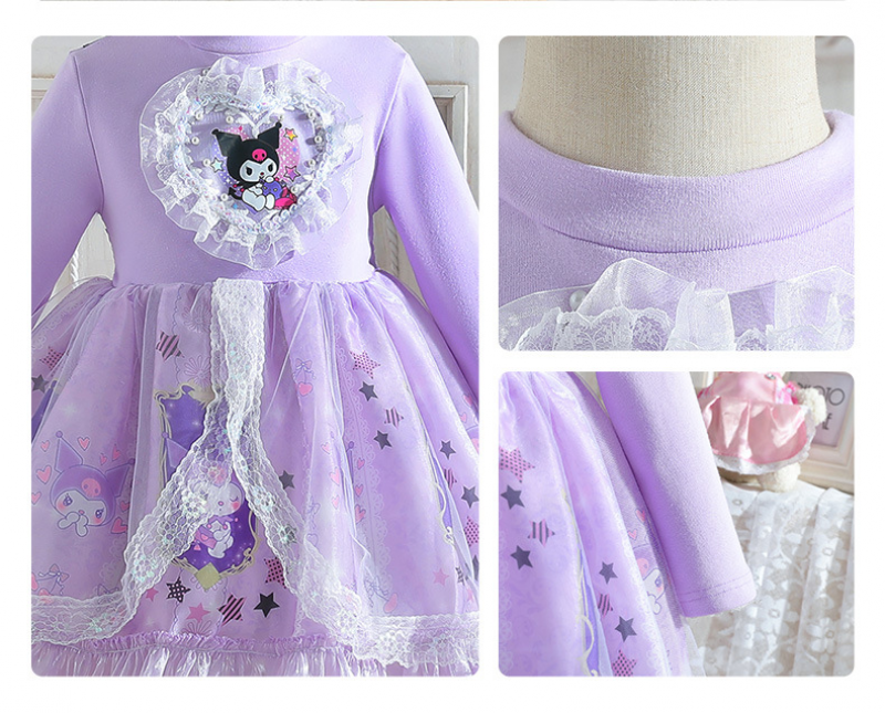 DISNEY Girls designer clothes baby girl clothes Crayon Shin-chan princess cartoon cute sweet dress Lolita puffy dress dress.