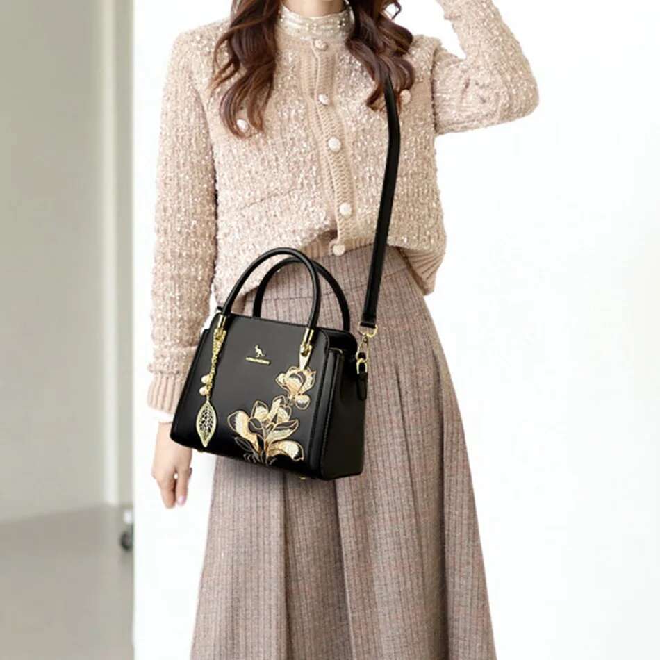New Tote Large Capacity Shandbag Handbags For Women Fashion Chinese Style Embroidery Crossbody Bags Sac A Main