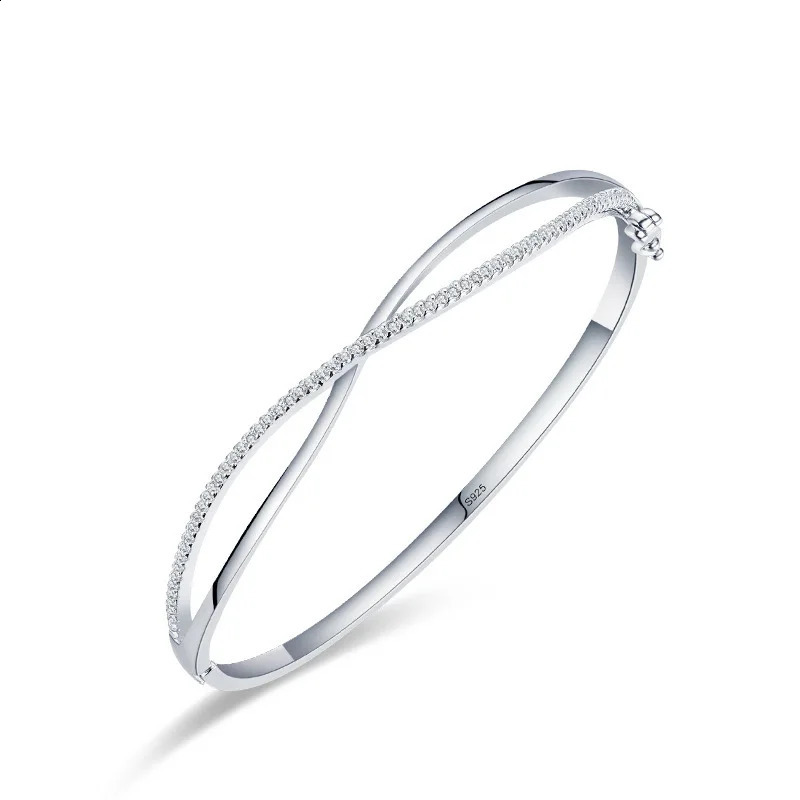 Top Fashion Cute Genuine Pure Silver 925 Silver Jewelry Genuine 925 Silver Bracelet Cute Diamond Party Bracelet Jewelry 250422