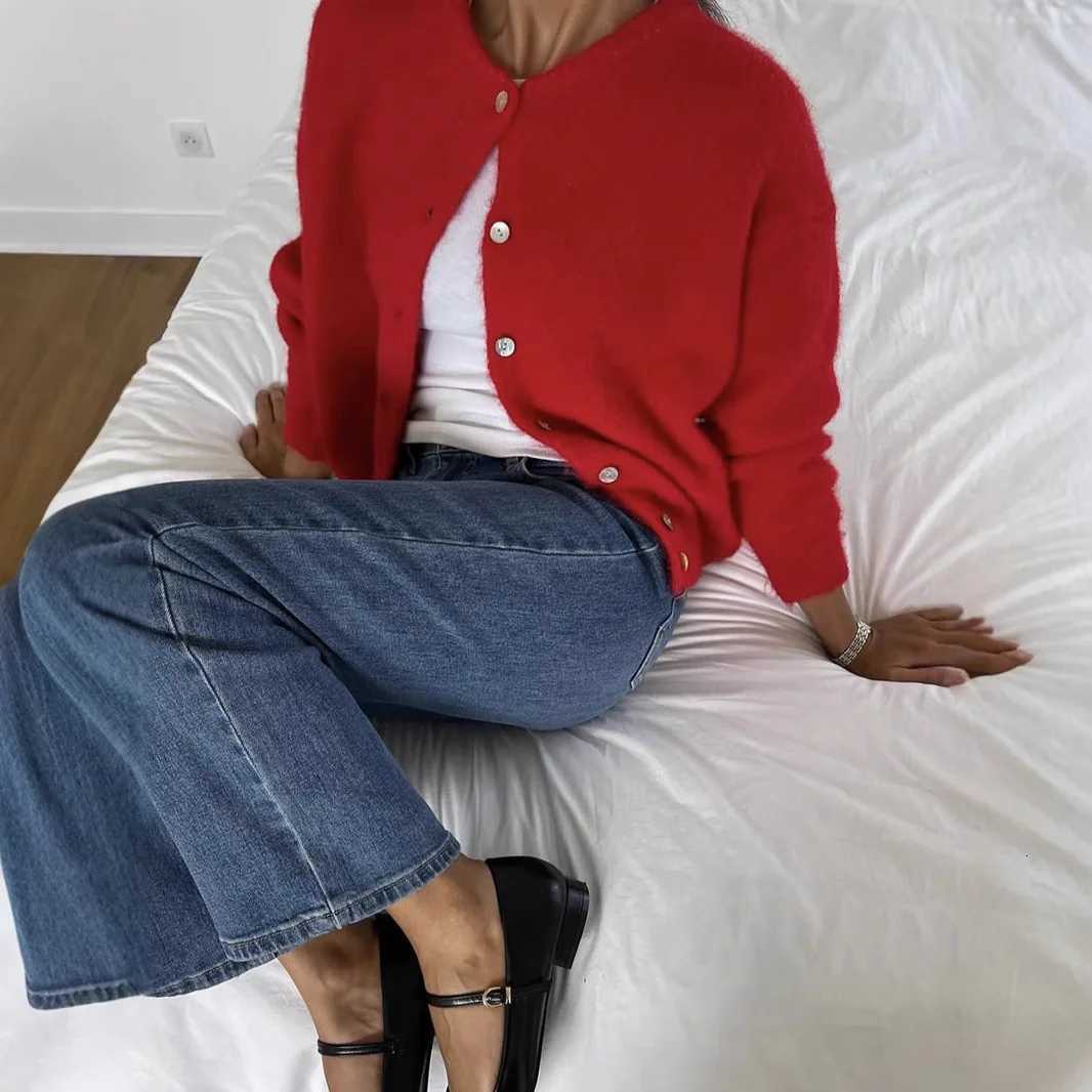 Cardigan Women Knitting Coat Sweater Knitted Jacket Single Breasted Round Collar Autumn Winter Vintage Knitwear OuterwearT251125