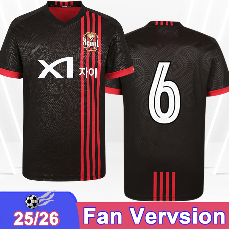 25 26 FC Seoul Mens Soccer Jerseys LINGARD M S LEE Y S KI S J KIM Home Football Shirts Short Sleeve Uniforms