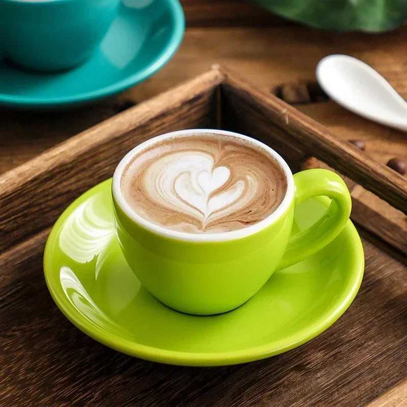 Colorful Ceramic Coffee Cup 75ml Small Mini Espresso Mug Afternoon Tea Dessert Tea Cup Cute Cafe Mug Birthday Gift Home Decor Y251125