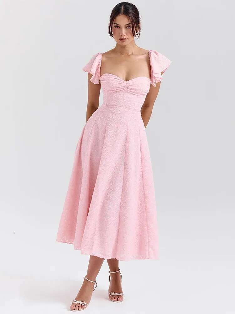 Dongdumaoyi Townlike Floral Waist Wrap A Line Dress Women Maxi Long Off Shoulder Summer Backless Nightclub Sexy Party Dresses