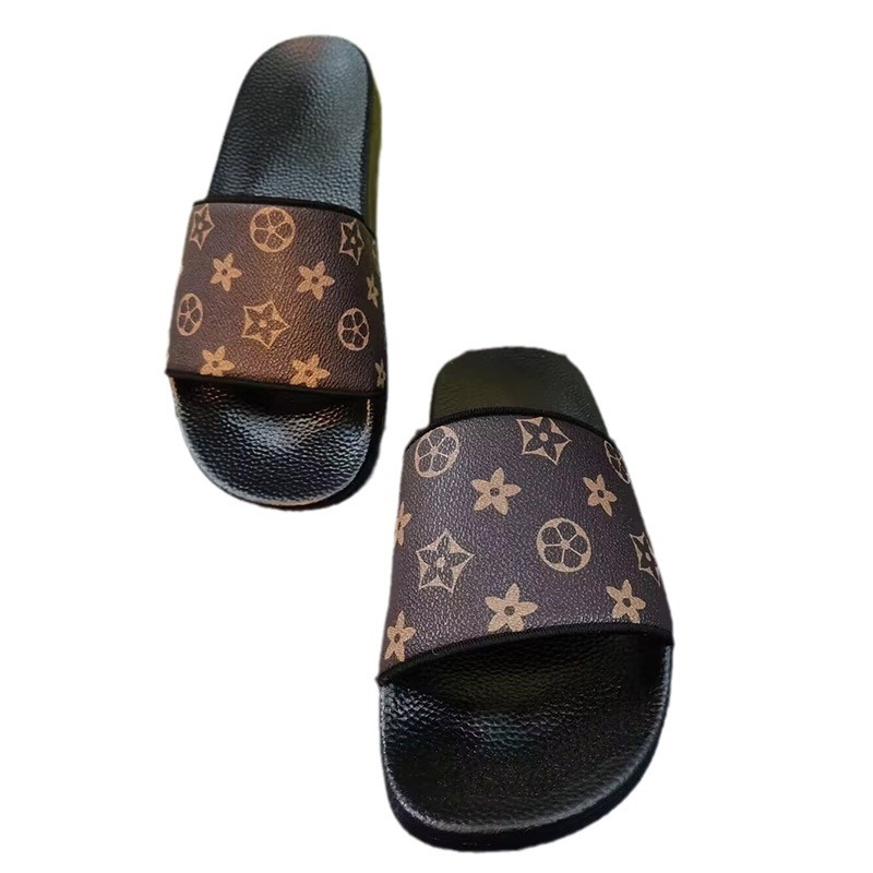 Designer Slippers free shipping 2025 men's fashion summer slippers trend one piece outerwear cool flip-flops in large sizes men