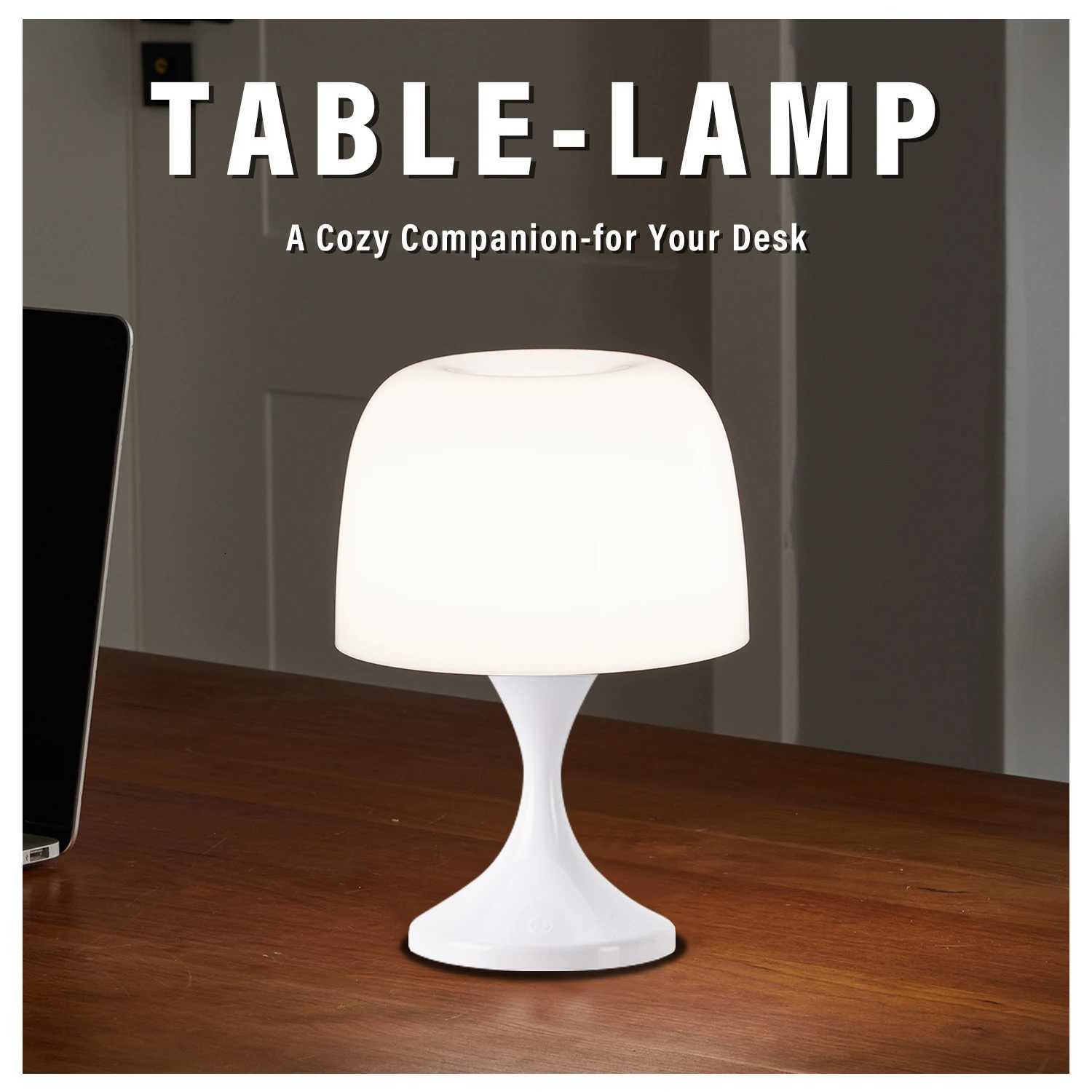 USB rechargeable mushroom light 3 color changing night light bedroom bedside table decorative atmosphere lightM251125