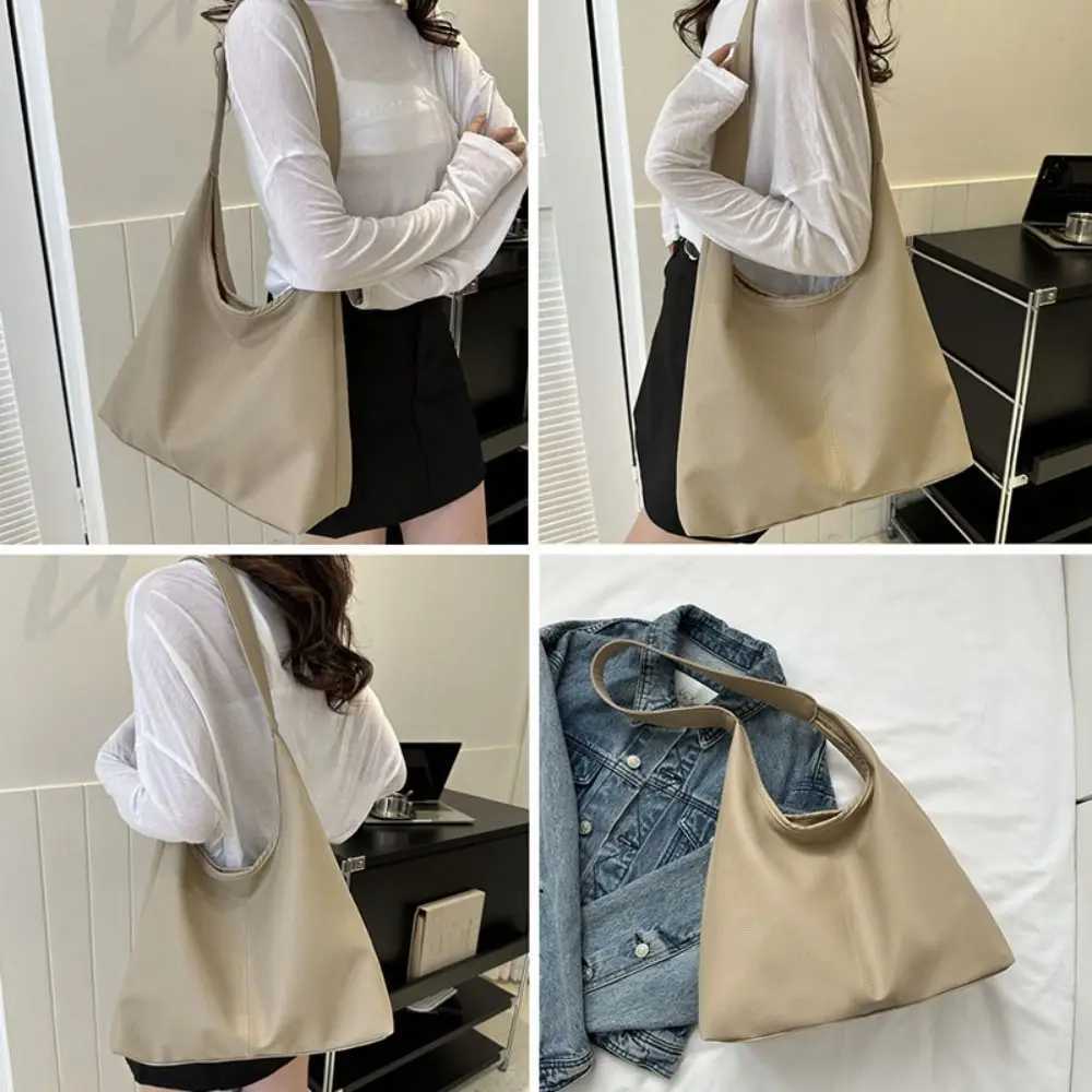 Womens casual soft leather cross body bag retro underwear shoulder bag handbag large capacity handbag W250425