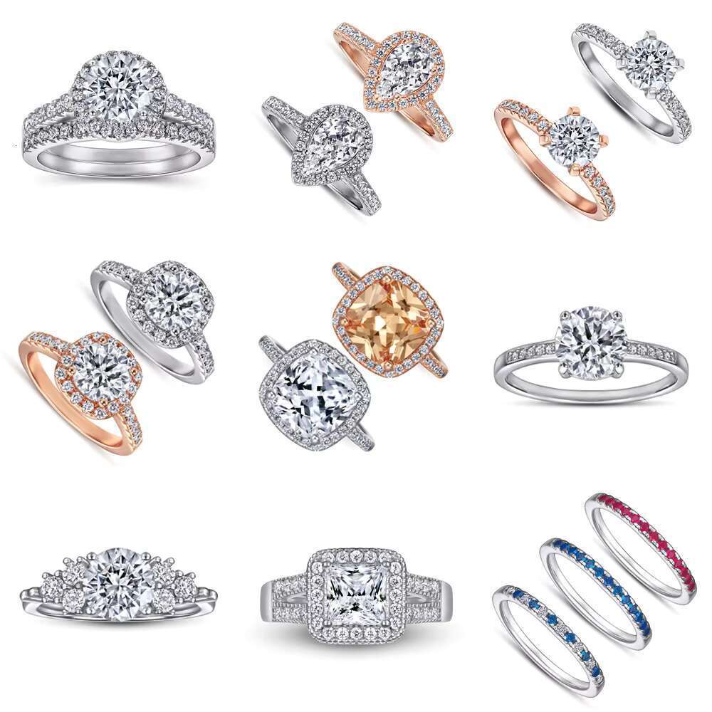 DHCollections Sterling Jewelry Women Minimalistic Jewellery Plated Wedding Engagement Rings Gold Hot Sale Sier Zircon