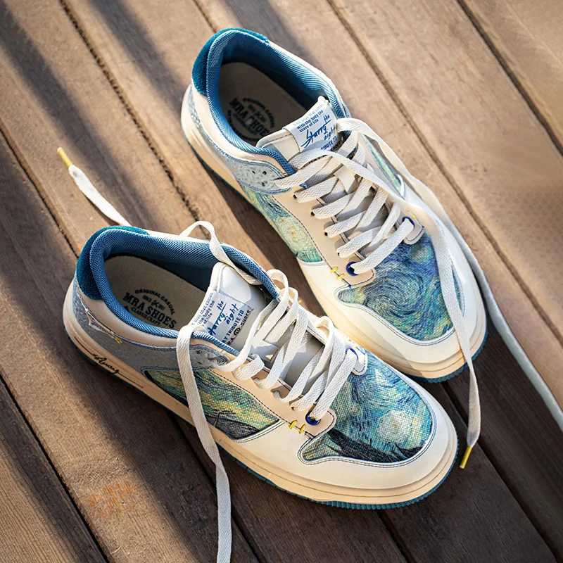 Mra Brand Sense of Design and Cfortable Mens Sneakers New Blue Mens Shoes Niche Design High Quality Sports and Leisure Shoes J260507