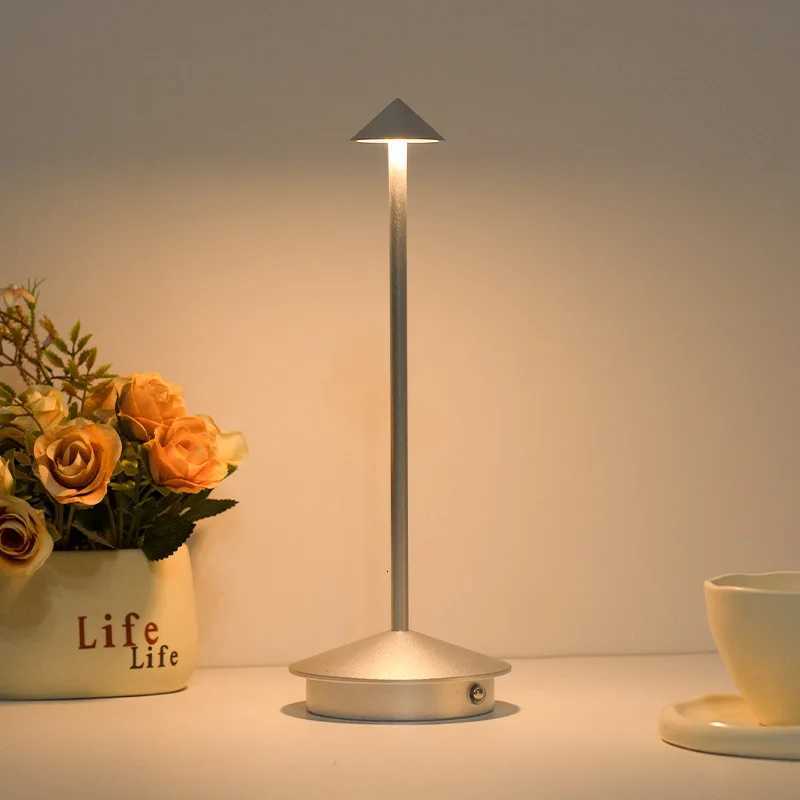Type-C Rechargeable Table Lamp Creative Dining Touch Led Hotel Bar Coffee Table Lamp Lampada Da Tavolo Decorative Desk LampM251125